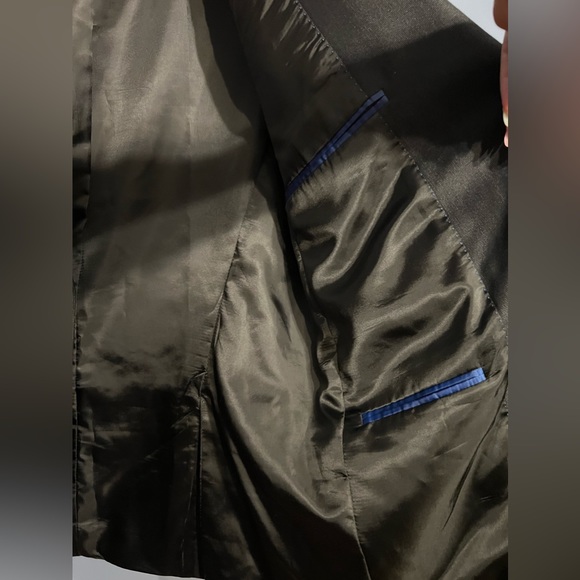 Kenneth Cole Reaction42R BLK 2 Button Blazer Sport Coat Size 40R Men’s‎ Business - Picture 6 of 6